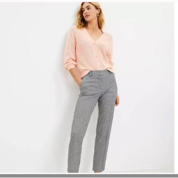 NWT LOFT Pant. The Curvy Straight. Blue. Size 2 Tall. 97% Cotton 3% Spandex. - Picture 1 of 7